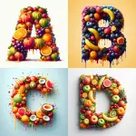 Fruits Effect Letters